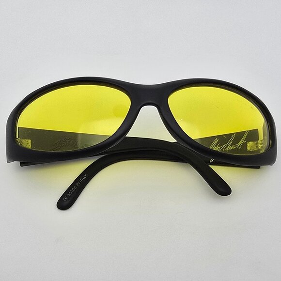 *SOLD* Arnette Catfish Gen 1 Signature Matte Black Frame Yellow Lens Sunglasses - Picture 11 of 13